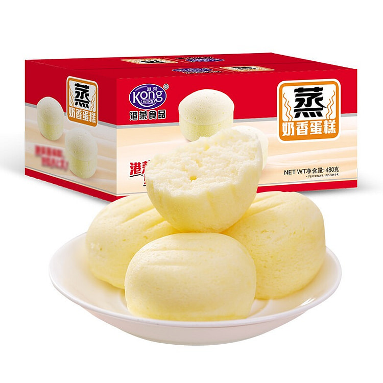 港荣蒸蛋糕奶香480g