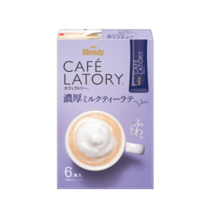 AGF Bendy系列 浓厚奶茶味拿铁 6条 1 盒