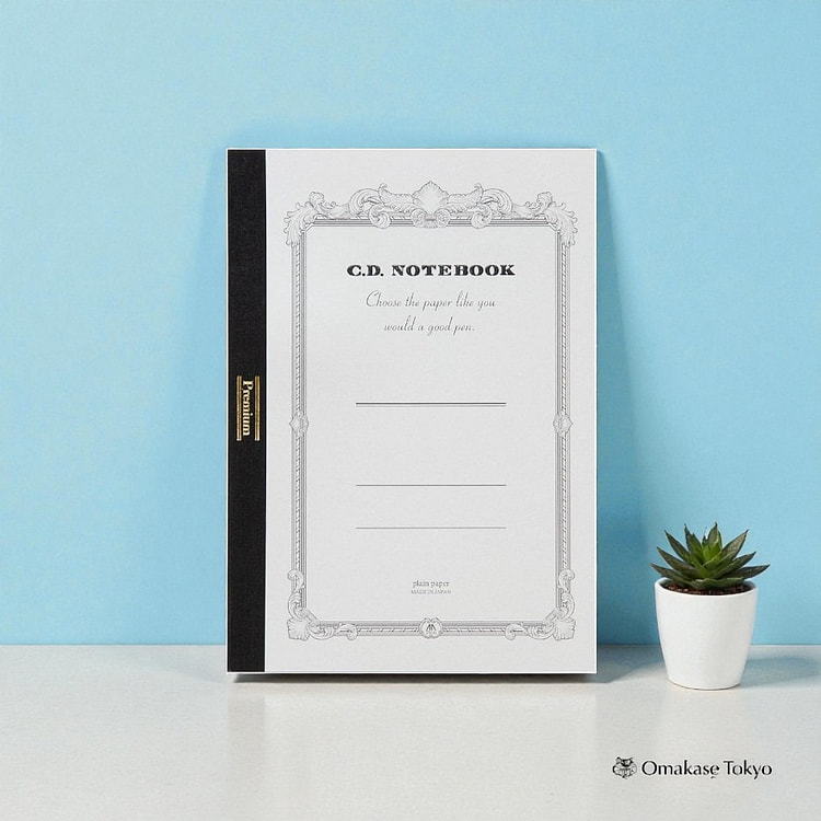 Apica Premium CD Notebook-A5 Plain Gray Cover 290 g