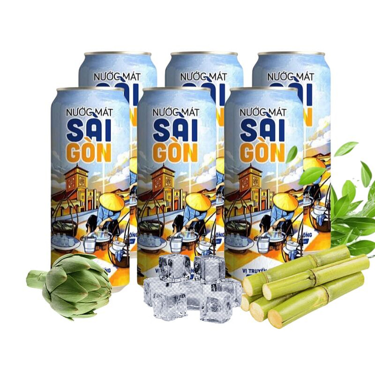 Trà Thảo Mộc Thanh Nhiệt Nước Mát Sài Gòn - 6 chai