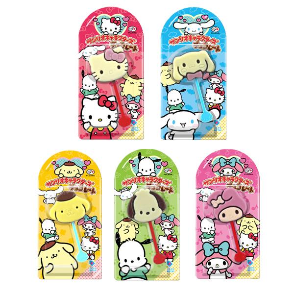 Get FUJIYA X Sanrio chocolate Lollipop Five designs are shipped