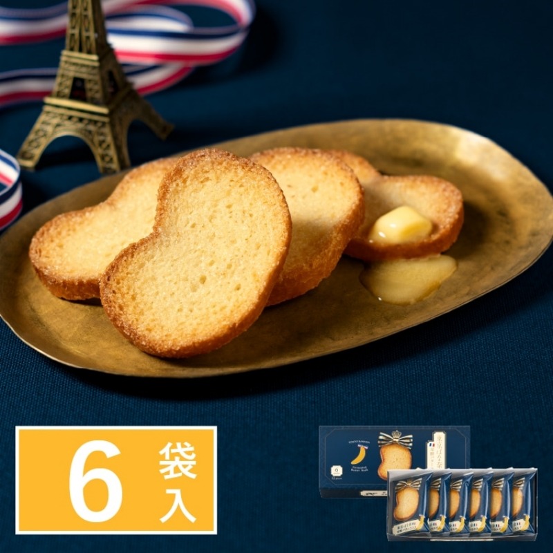 【未開封】6袋入 東京ばな奈発酵バターラスク 12枚 東京ばな奈 発酵バターラスク 6袋入（12枚） - Weee!