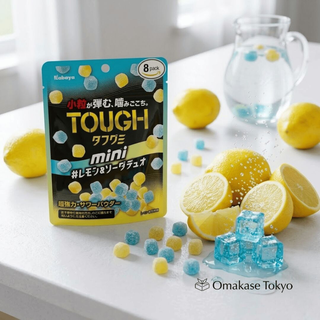 Get Kabaya Tough Gummy Mini Lemon Soda 80g x8 1.41 lb Delivered