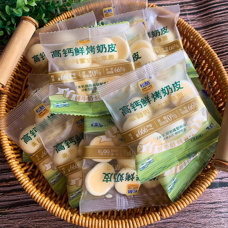 高钙鲜烤奶皮【牛奶味+酸奶味/各1包】