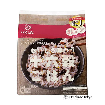 Hakubaku 16-Grain Rice Topping 15 Packets 483 g