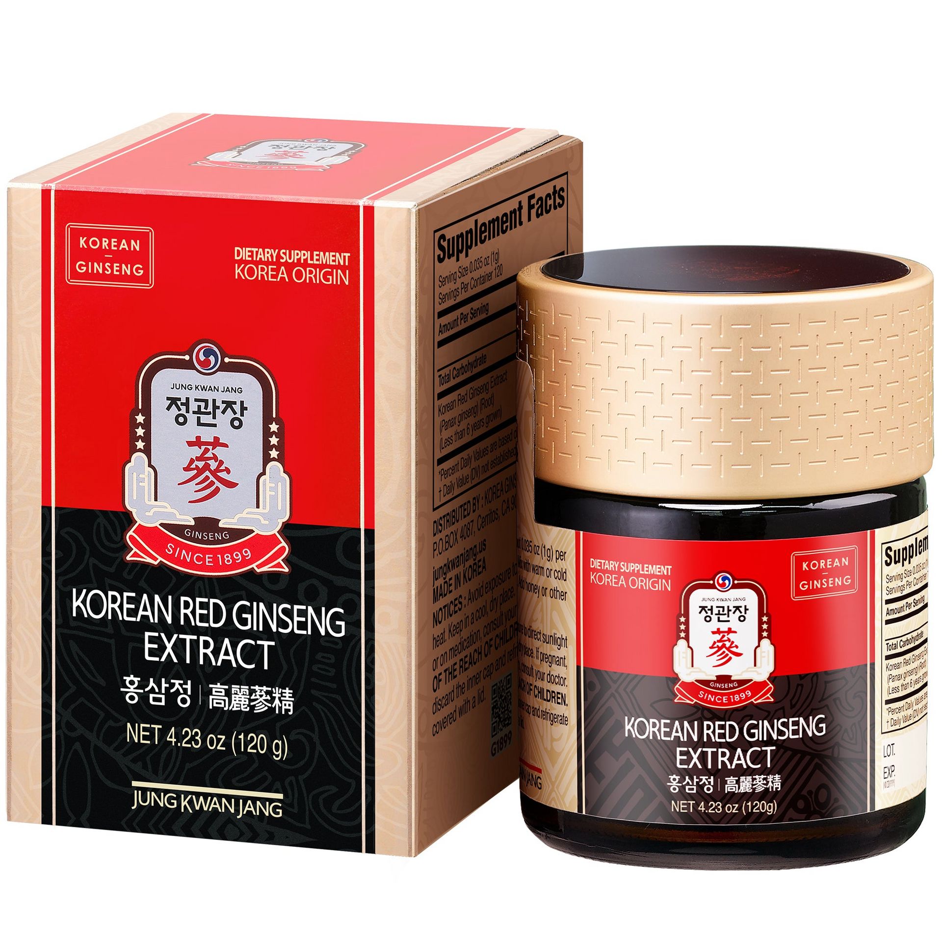 Korean Red Ginseng Extract 120g - JungKwanJang 1 each