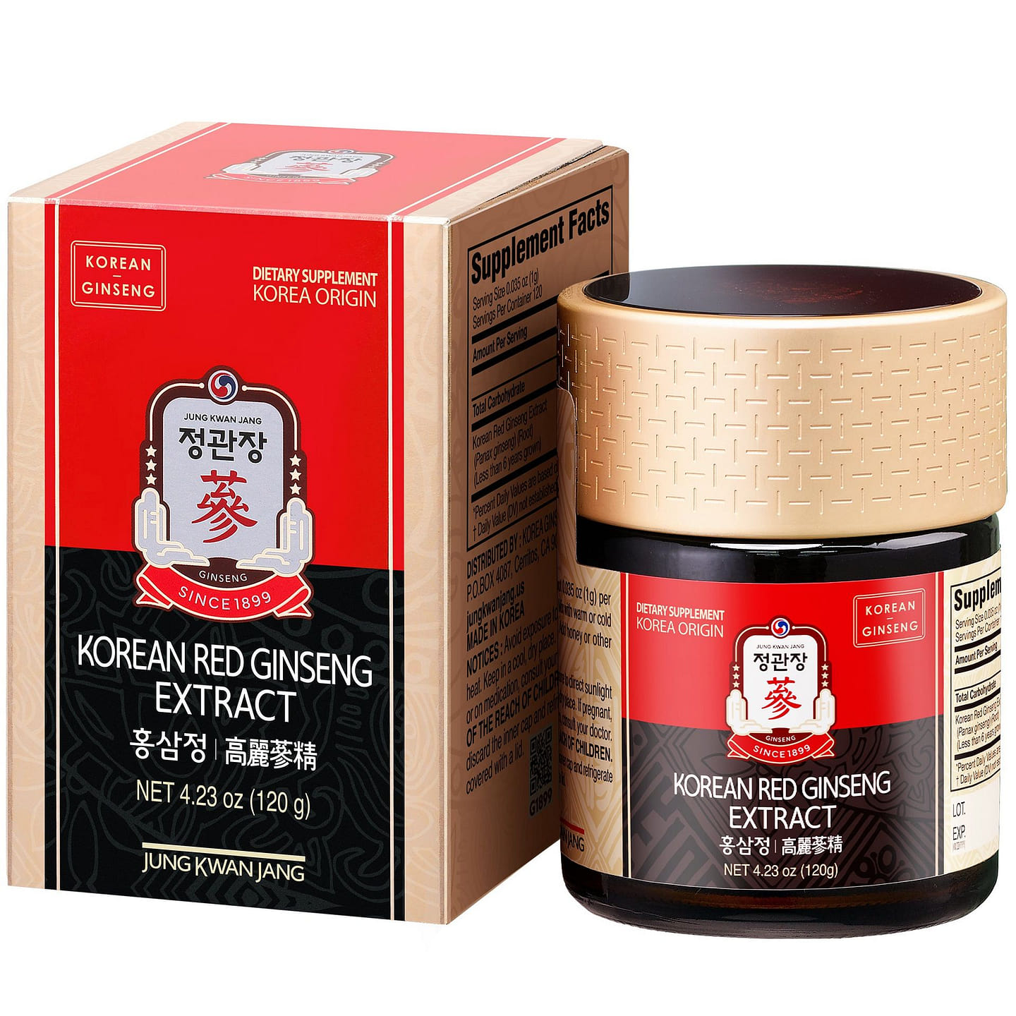 Korean Red Ginseng Extract 120g – JungKwanJang 1 each