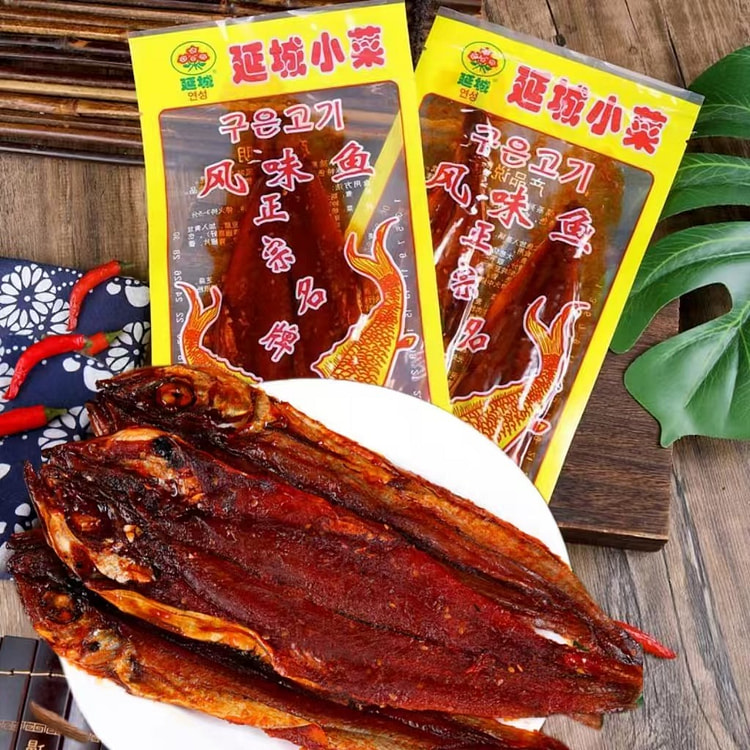 延城辣明太鱼90g*1袋延边朝鲜烤鱼片 (min 2)
