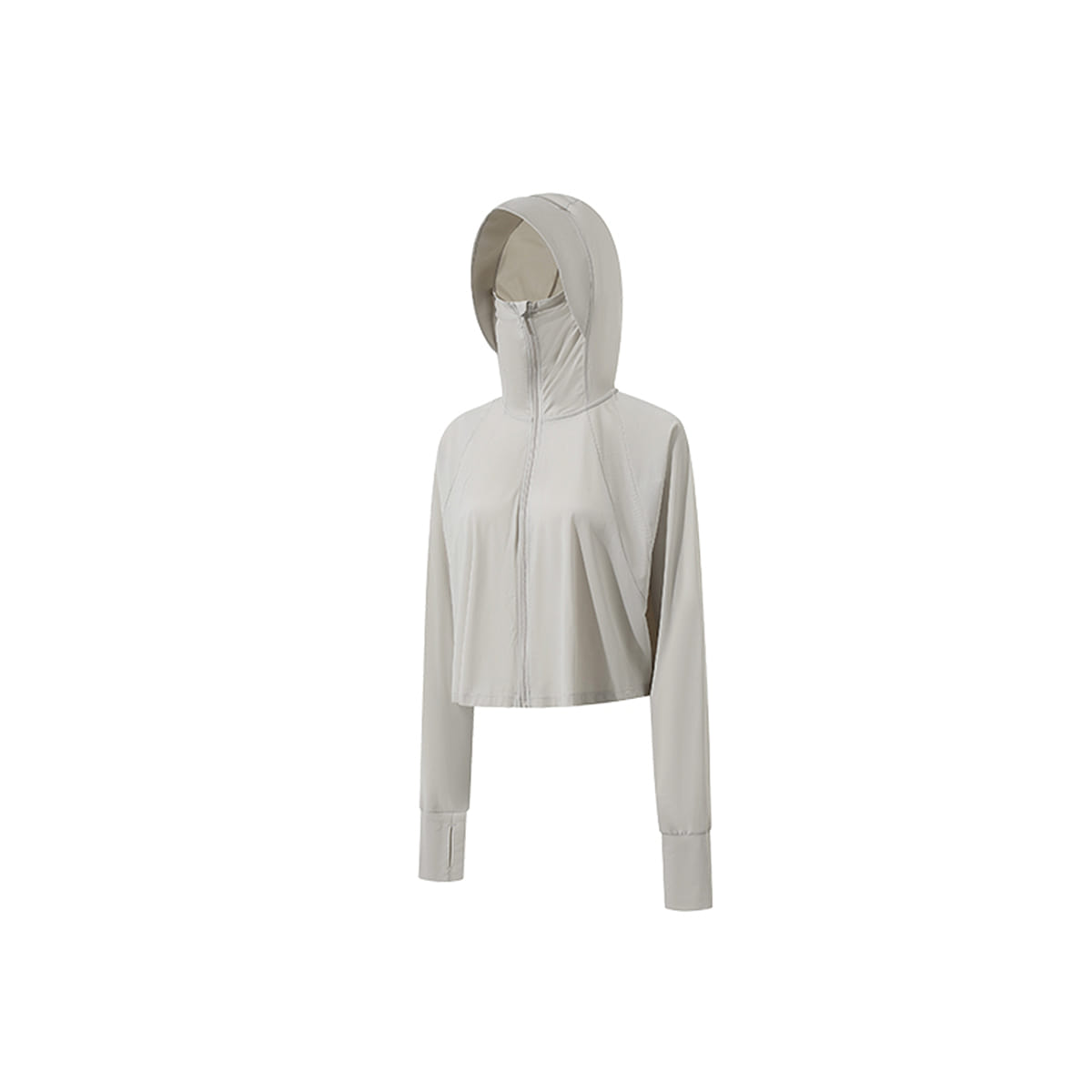 Ubras Women Anti-UV Jacket, Quick Drying Hooded Coat Women’s Sunscreen Jacket-Light Grey-S 50 g