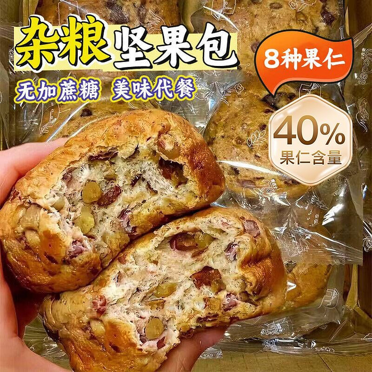 麦酥园 全麦面包坚果粗杂粮面包 1000g