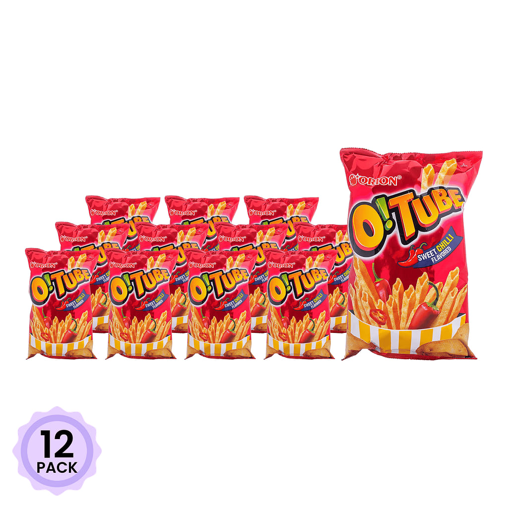 Orion O!Tube Chips, Sweet Chili Flavor 115 g*12 pack