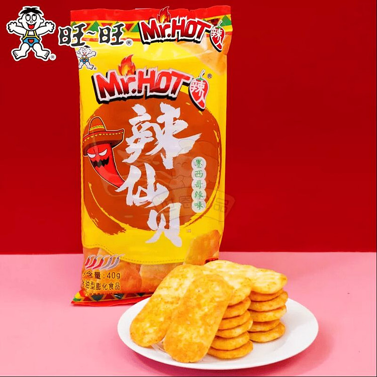 Want Want Senbei Mexican Spicy Rice Crackers Snack 40 g
