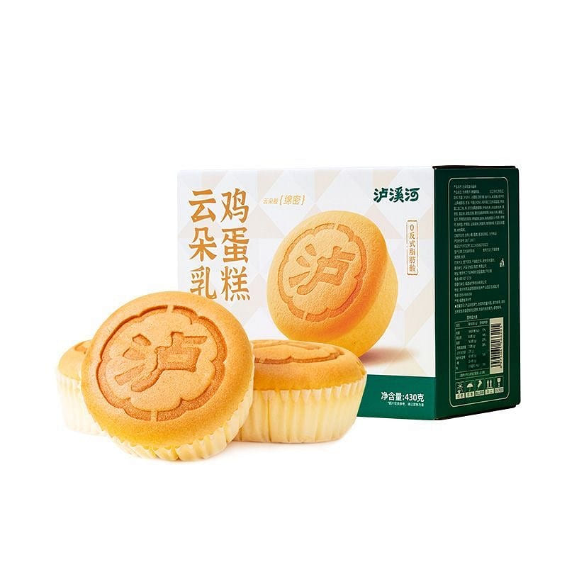 泸溪河 云朵乳酪鸡蛋糕芝士味面包 1箱 430 克