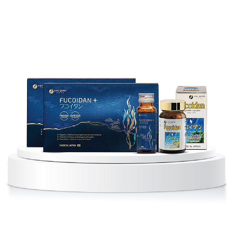 FINE JAPAN Fucoidan Plus Liquid Drink 2 box