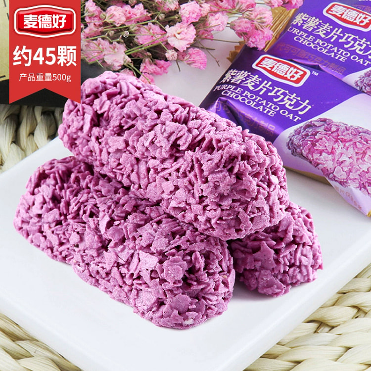 Madehao Purple Sweet Potato Oatmeal 500g*bag 500 g