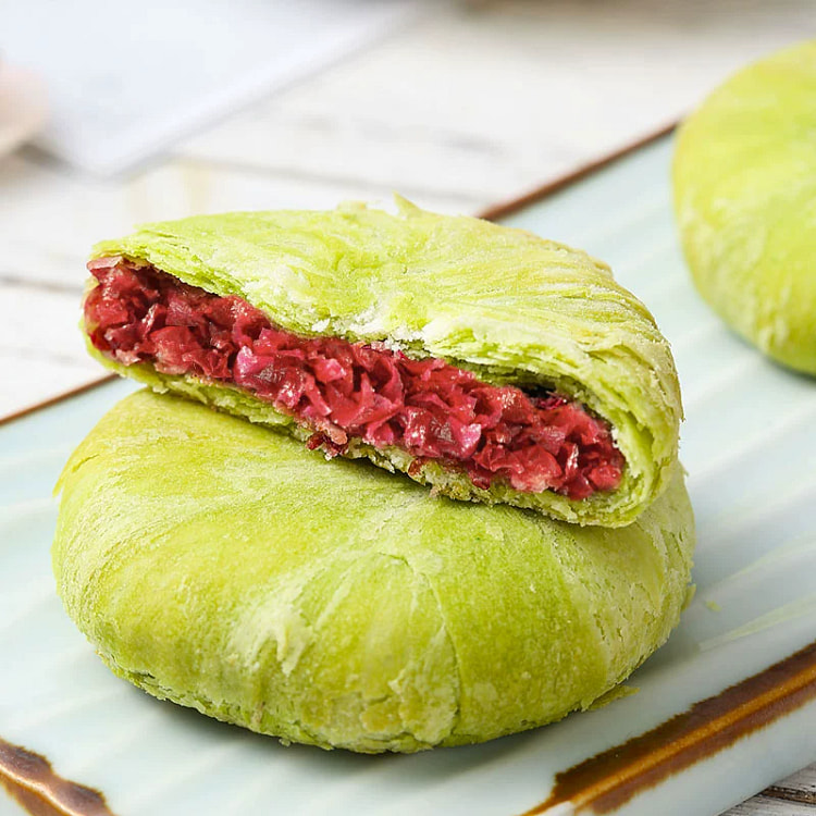 鲜花饼 抹茶玫瑰饼50g*1枚云南特产