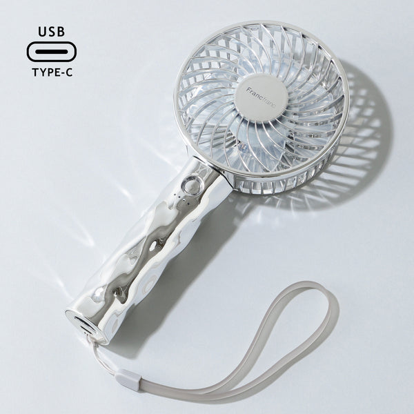 Get Francfranc Handheld Fan Water Silver Delivered | Weee! Asian