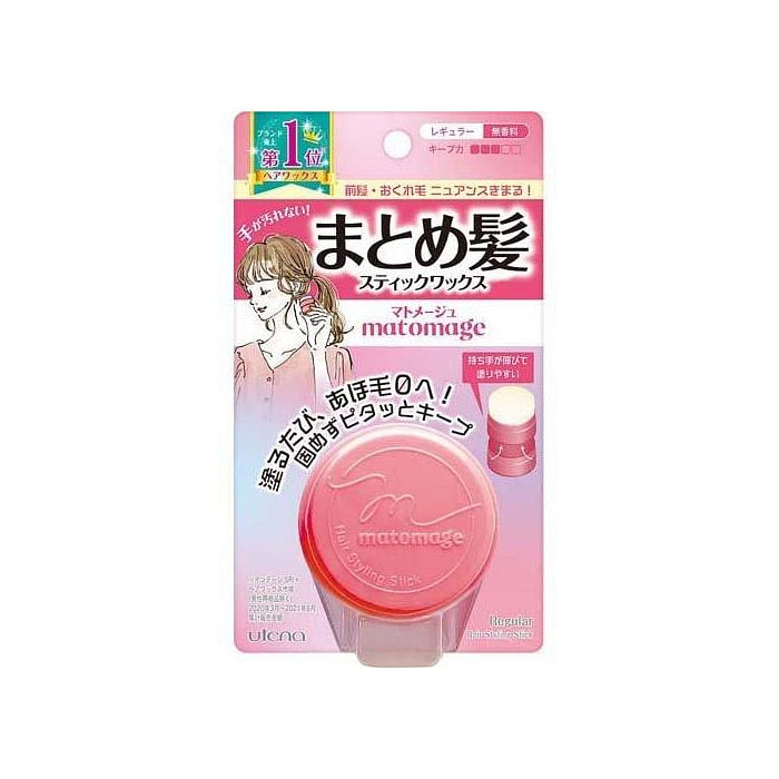 Utena matomage 造型固定发膏便携整发棒 - 红色/自然定型（无香型/抚平碎发/清爽不油腻） 13g