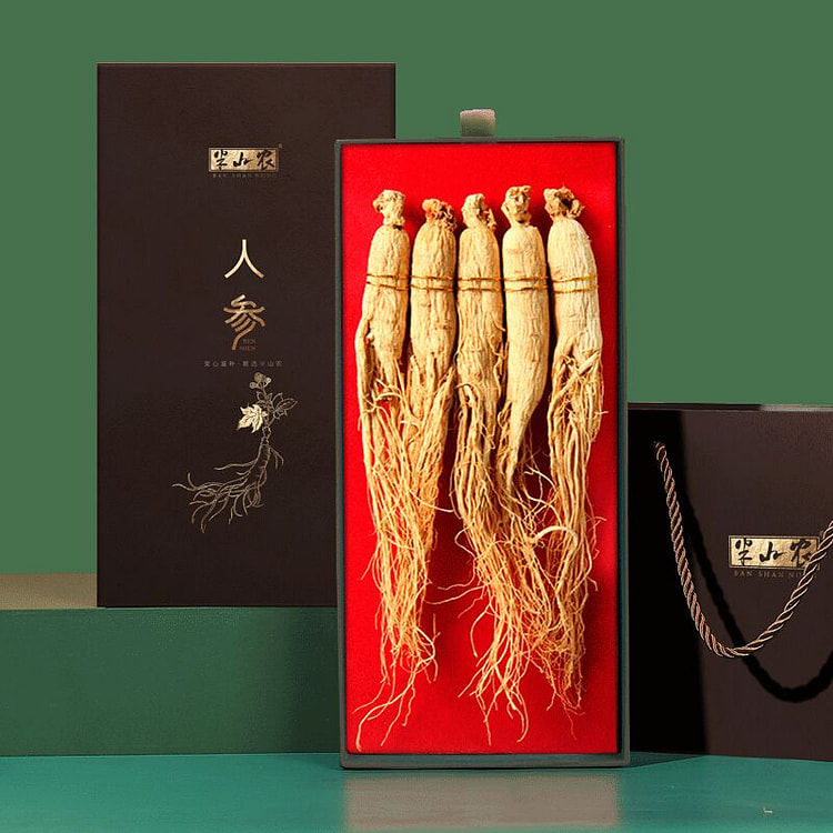 人参100克【配礼袋】 长白山人参5-7支礼盒 100 克