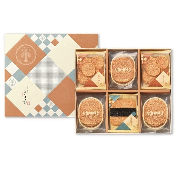 Bankaku Shrimp Rice Cracker Gift Box 6 Bags 1 each