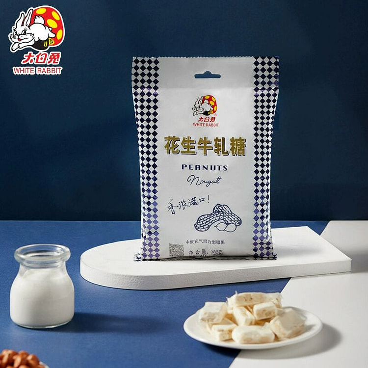 大白兔380g花生牛轧糖袋装