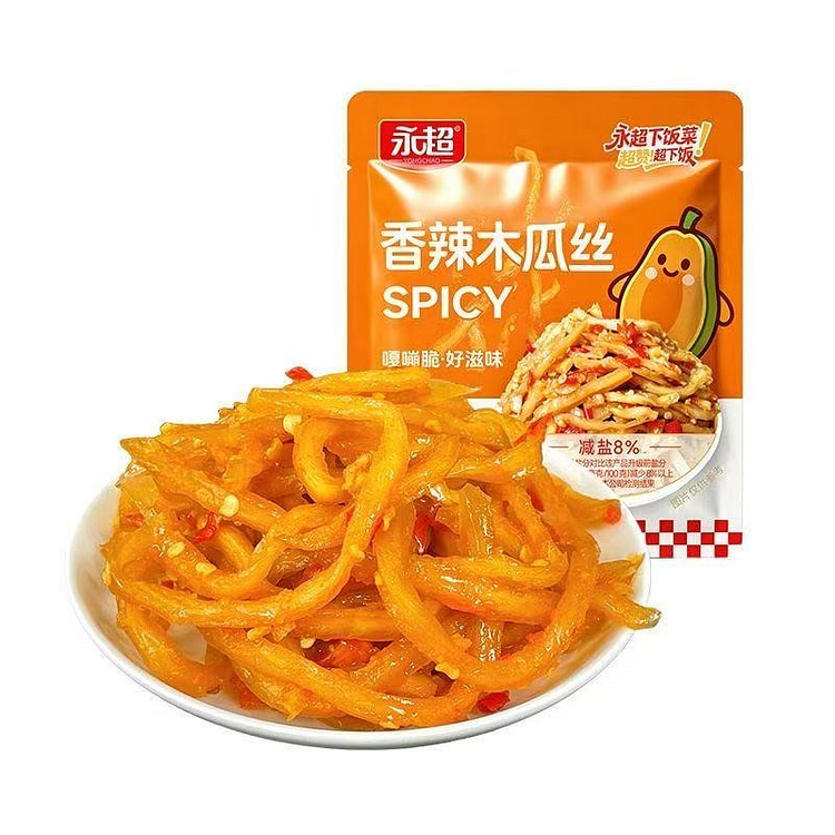 Yongchao Spicy Shredded Papaya 30g*3 bags 90 g