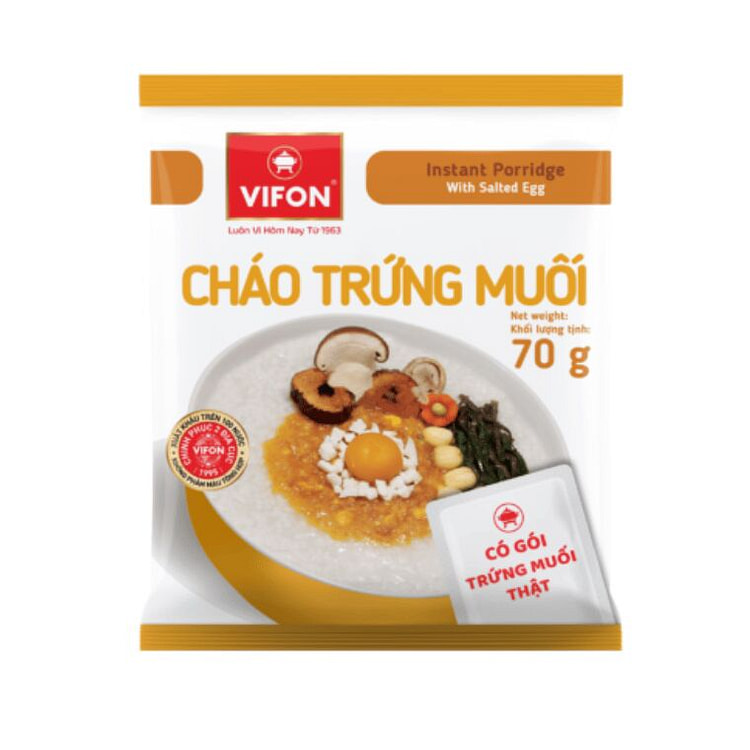 VIFON Salted Egg Porridge (Pack of 10) 2.47 oz