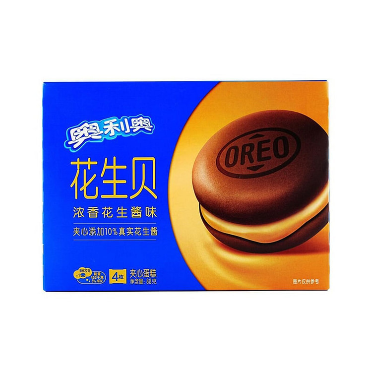 OREO奥利奥 花生贝夹心蛋糕 浓香花生酱味 4枚