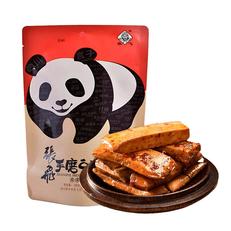 Hand-ground spicy tofu 188g * 2 bags specialty from Sichuan, snack, spicy strips 376 g