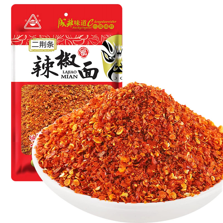 川珍二荆条辣椒面100g*1袋 中辣 油泼辣子蘸料