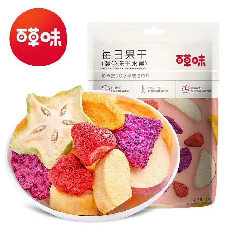 Freeze-dried and dried fruit mix snack 30g 30 g