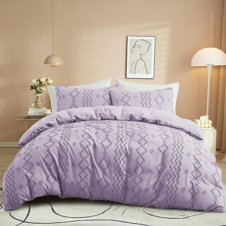 UNIKOME Duvet Cover Purple Twin