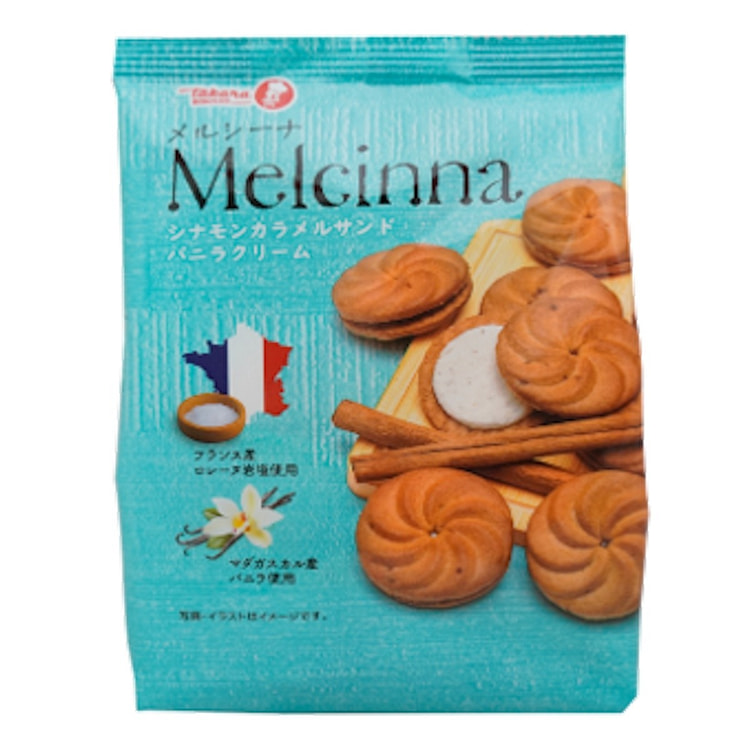 宝制菓 岩盐香草奶油夹心焦糖肉桂饼干 92 克