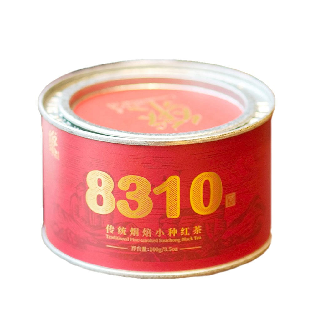 正山堂·乐普山茶 8310传统浓烟熏小种红茶|浓厚松烟香|罐装 100 克