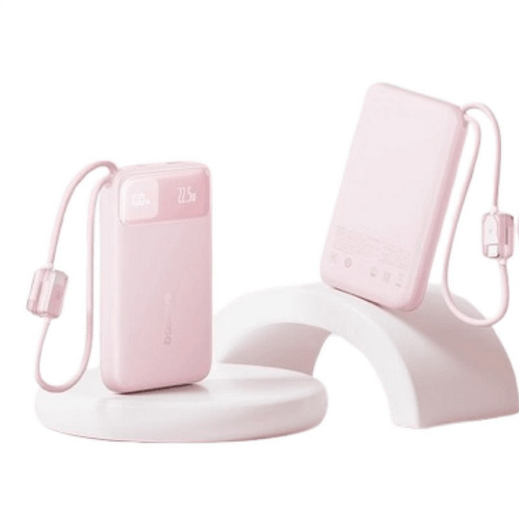 倍思 20000毫安自带双线20W快充移动电源粉色 1 份