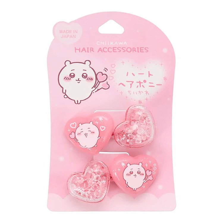 SkaterXChiikawa Heart-Shaped Hair Tie 2pcs