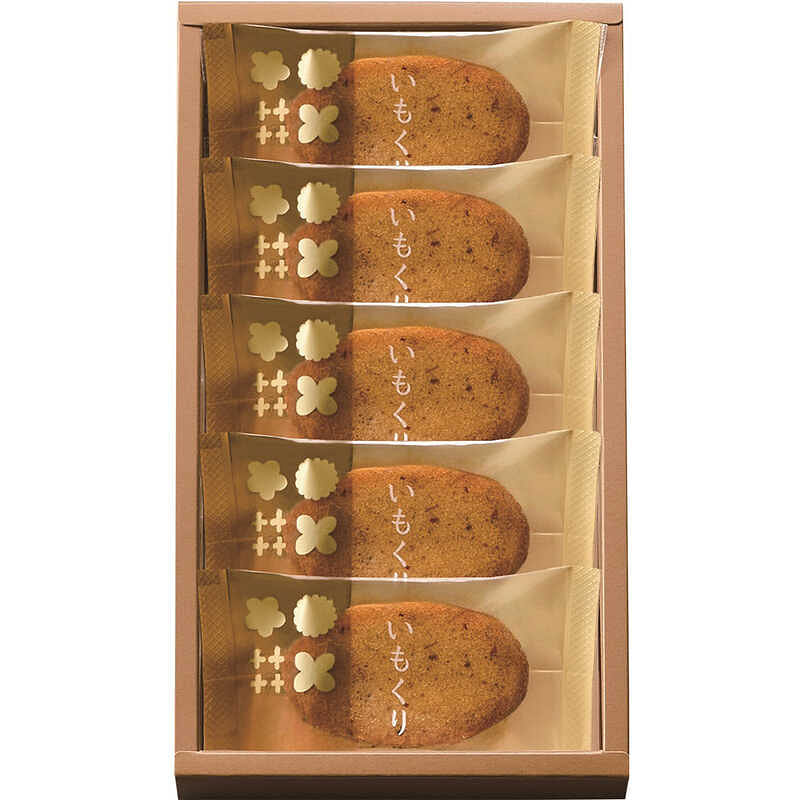 Nakajima Taishodo Sweet Potato&Chestnut Cakes 5 Pc 1 box