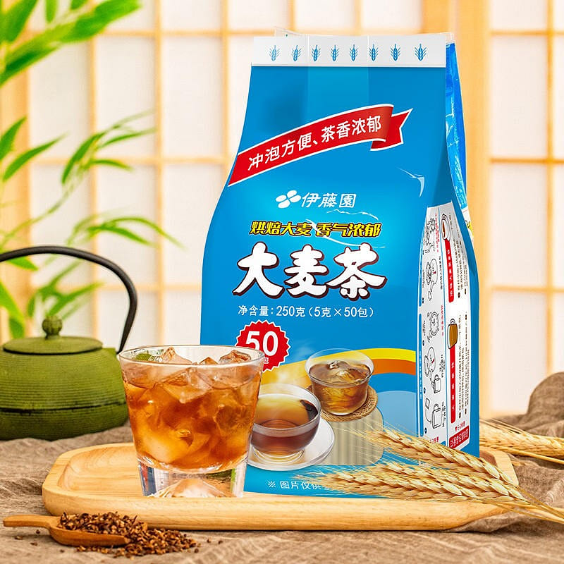 [50 packs] ito en barley tea bag thick wheat fragrant baking process teabag 250 g