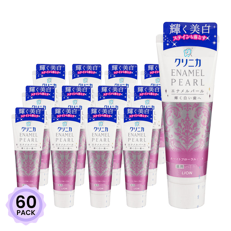 LION CLINICA Enamel Pearl Whitening Toothpaste (White Floral Mint) 1 count*