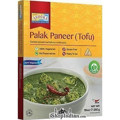 Ashoka Palak Paneer (Tofu) Vegan (Ready-to-Eat), 10 oz box 10 oz