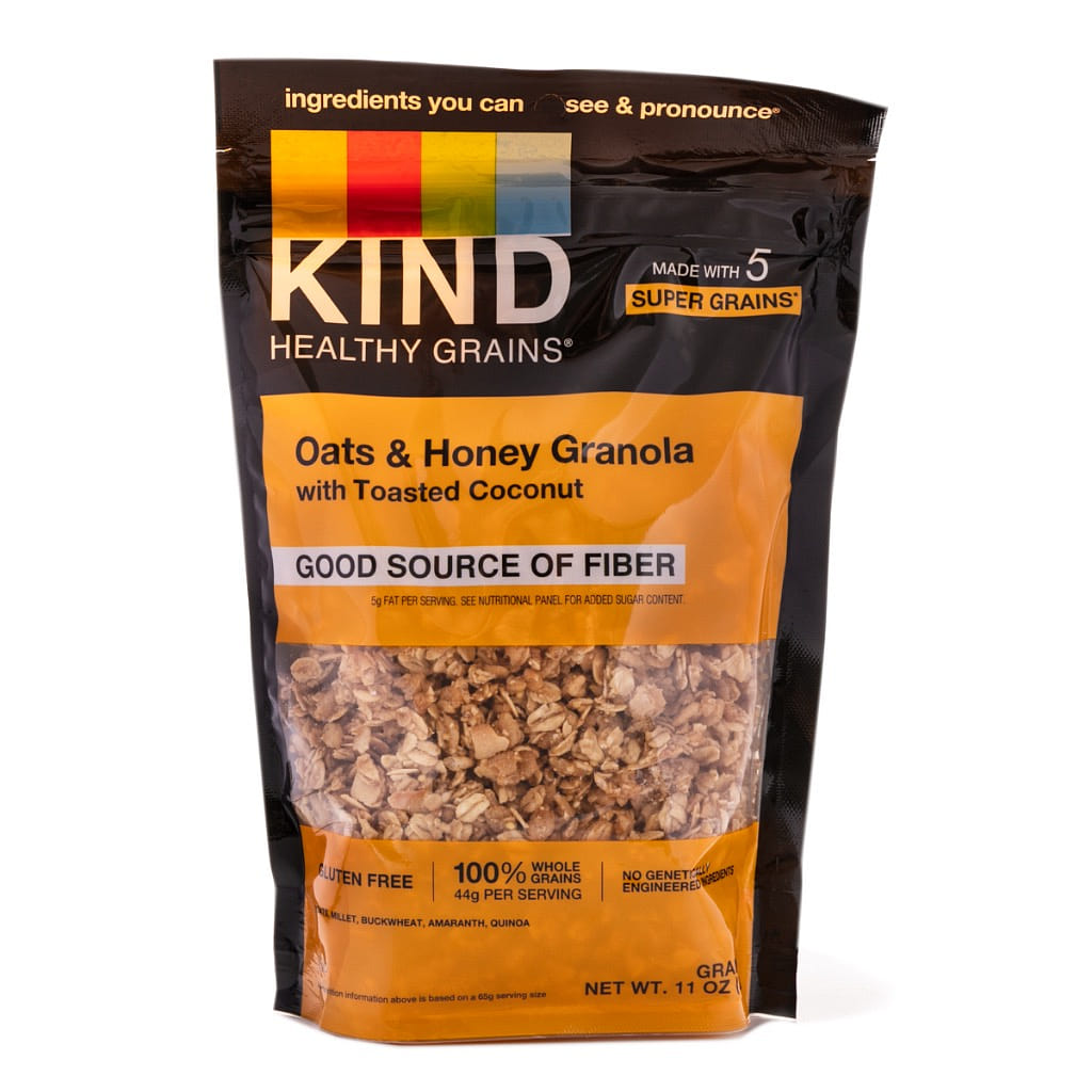 Granola de Grãos Saudáveis, Aveia e Mel com Coco Torrado Kind 11 oz