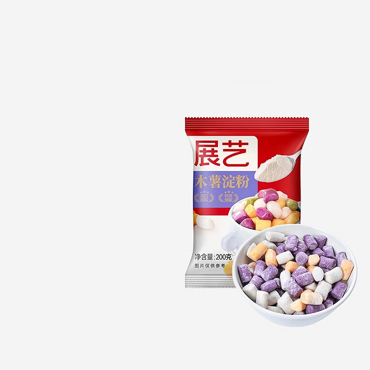 展艺 小芋圆珍珠奶茶专用木薯淀粉 纯手工做麻薯粉200g*1袋