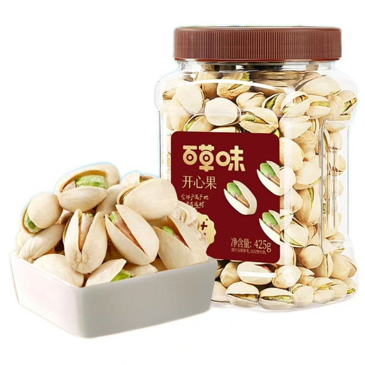 百草味 开心果 健康坚果年货425g*1罐 425 克