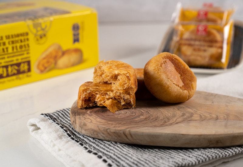 Youchen Cake Seasoned with Chicken Meat Floss 15pcs Weee!