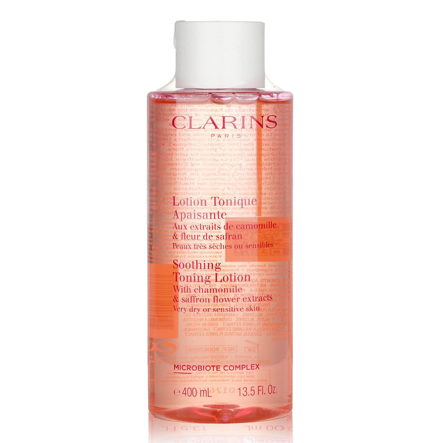 Clarins Soothing Toning Lotion with Chamomile & Saffron Flower Extracts – Very Dry or Sensitive Skin 400ml/13.5oz 400 ml