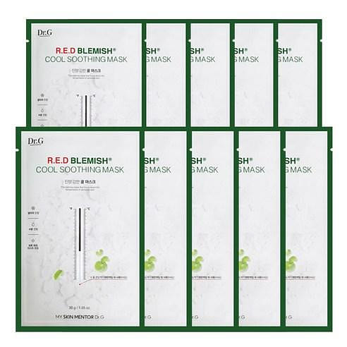 [Dr.G] Red Blemish Cool Soothing Mask 10ea 10ea 1 each