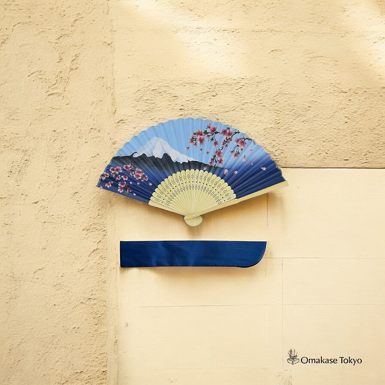 银科竹罗纹丝绸手扇-C 160 克