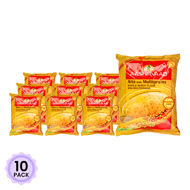 Aashirvaad 多谷物全麦粉 4 磅*10 包