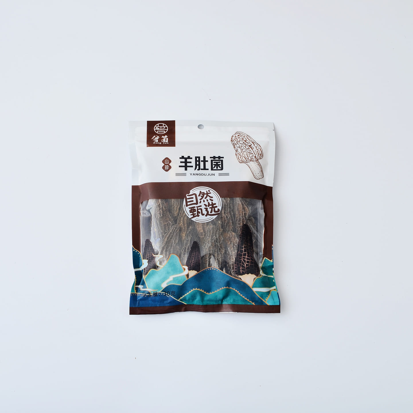 [Dried mushrooms]Selected morels The meat is thick and crispy and tender 30 g