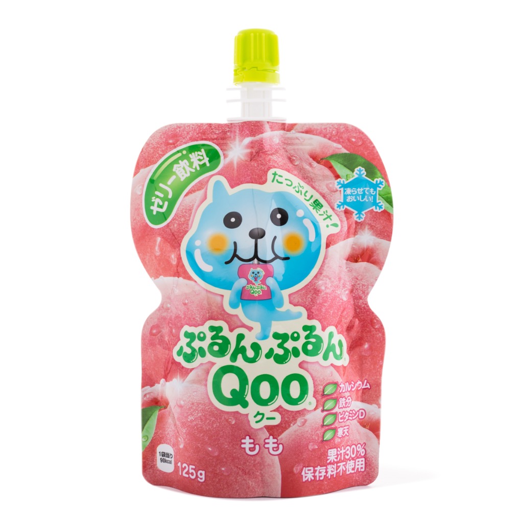 qoo様　ジュース Qoo ゼリー飲料 たっぷり果汁 ピーチ 4.4 オンス - Weee!